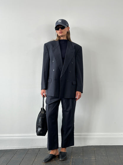 Pierre Balmain 1990s Pure Wool Double Breasted Suit – 42S/W34