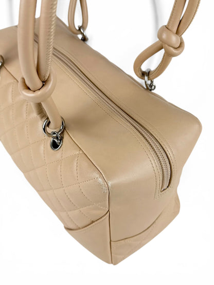 2005 Chanel Cambon Leather Bowling Handbag | O/S, Multicoloured