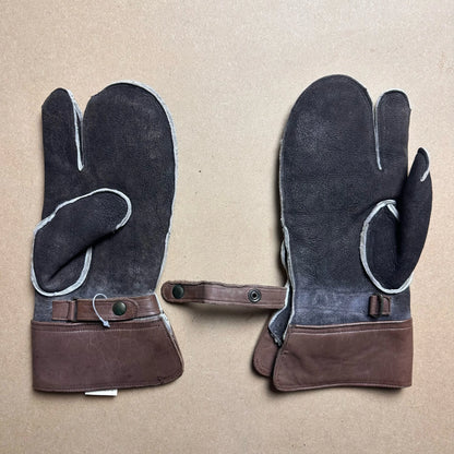 A/W1987 Charcoal Sheepskin Snowmobile Gloves