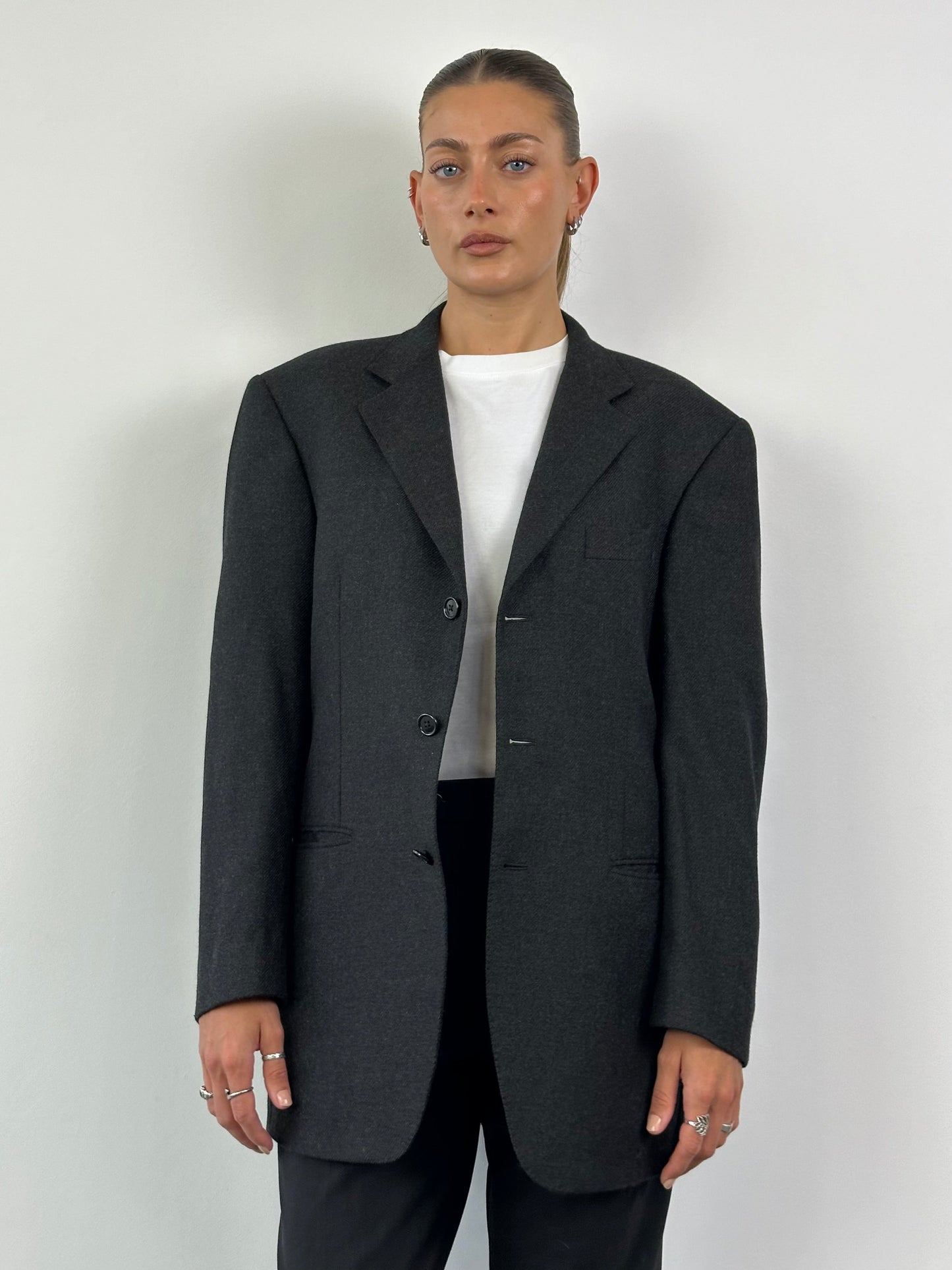 Loro Piana Wool Cashmere Single Breasted Blazer - 40R/L