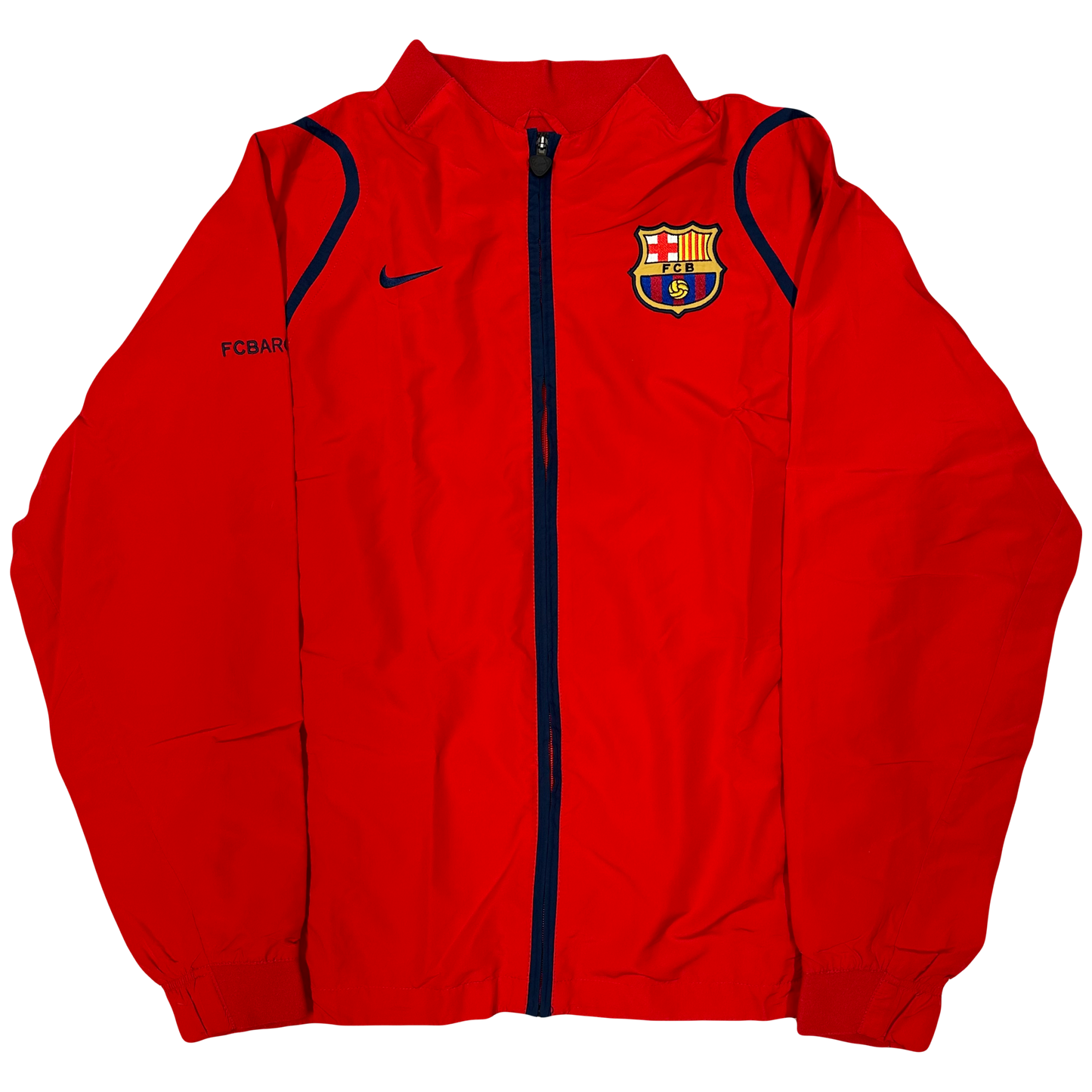 Nike Total 90 Barcelona 2005/06 Tracksuit In Red & Navy ( L )