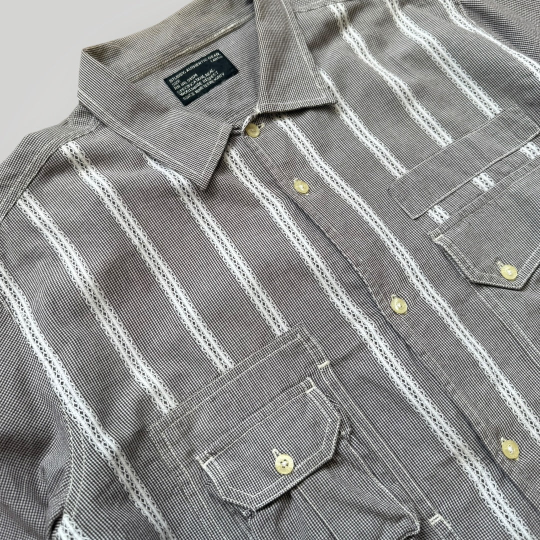 2000's Stüssy Utility Shirt L | O/S, Grey