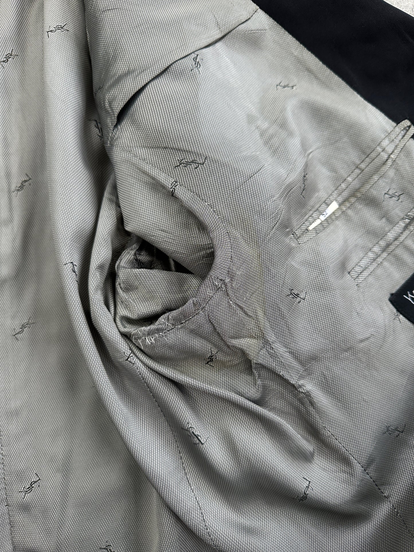 Yves Saint Laurent Pour Homme 1990s Pure Wool Bespoke Button Blazer - 42R/XL