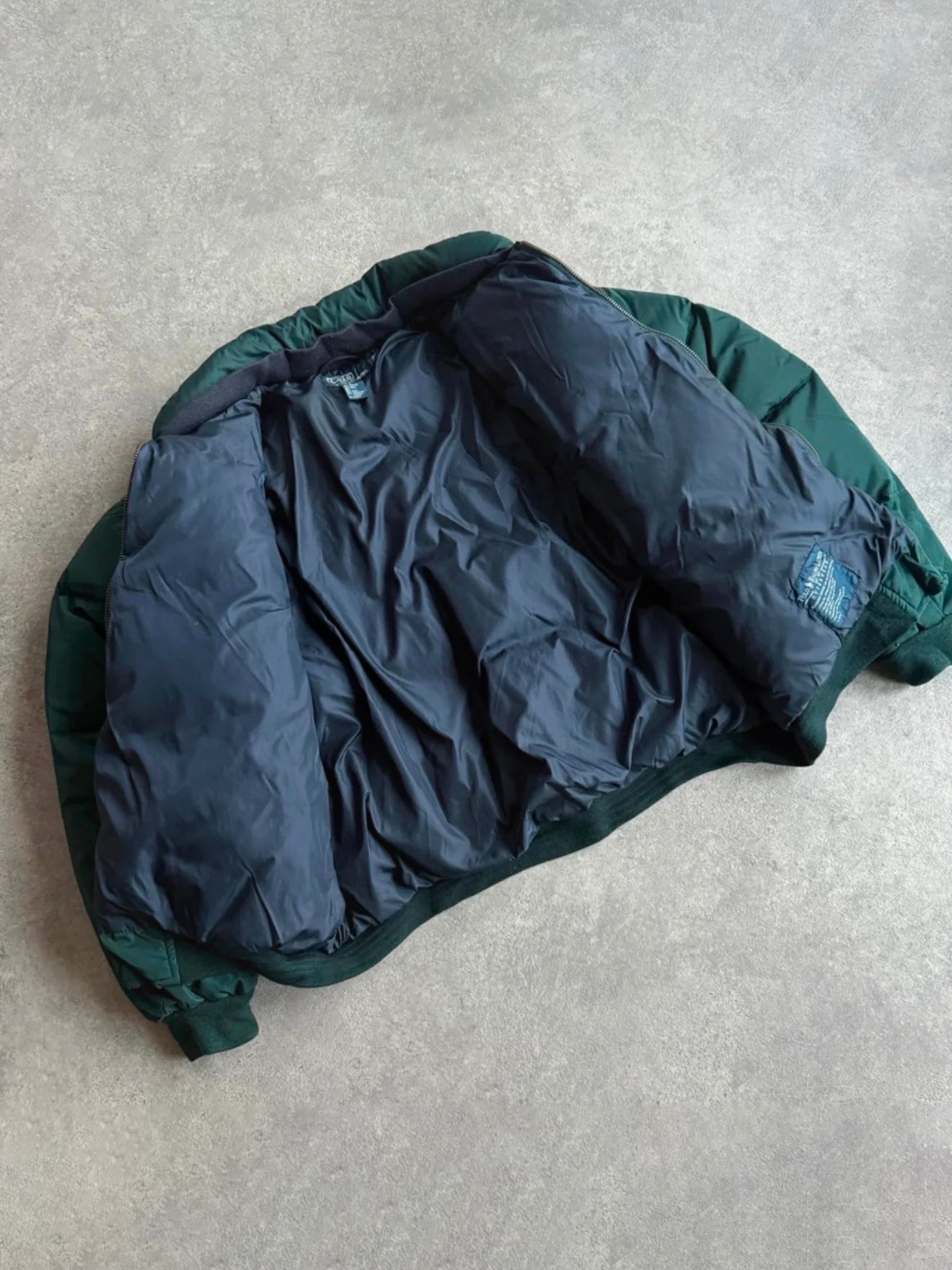 ralph lauren 1990s heavyweight down fill bomber puffer jacket (l) | Large, Multicoloured