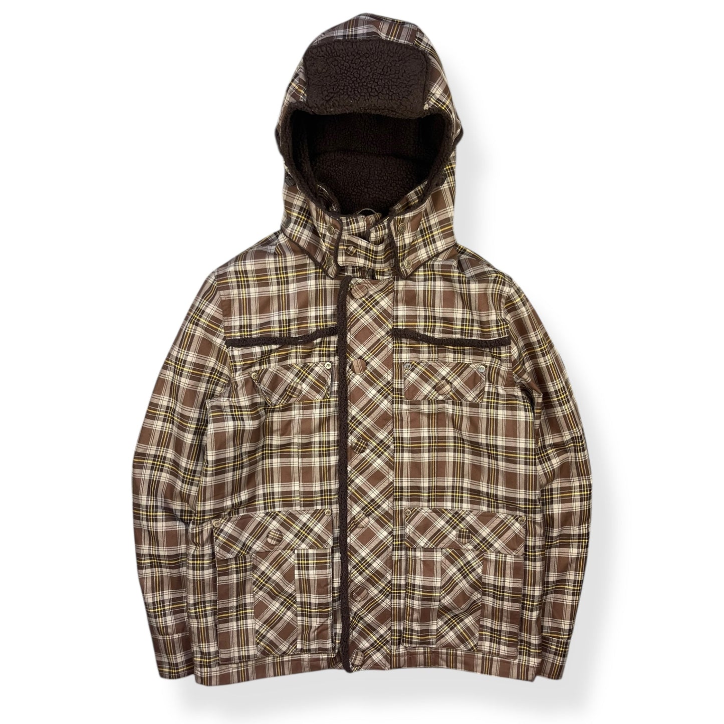 2000's Analog Plaid Trapper Hood Jacket (L) | Default Title, Multicoloured