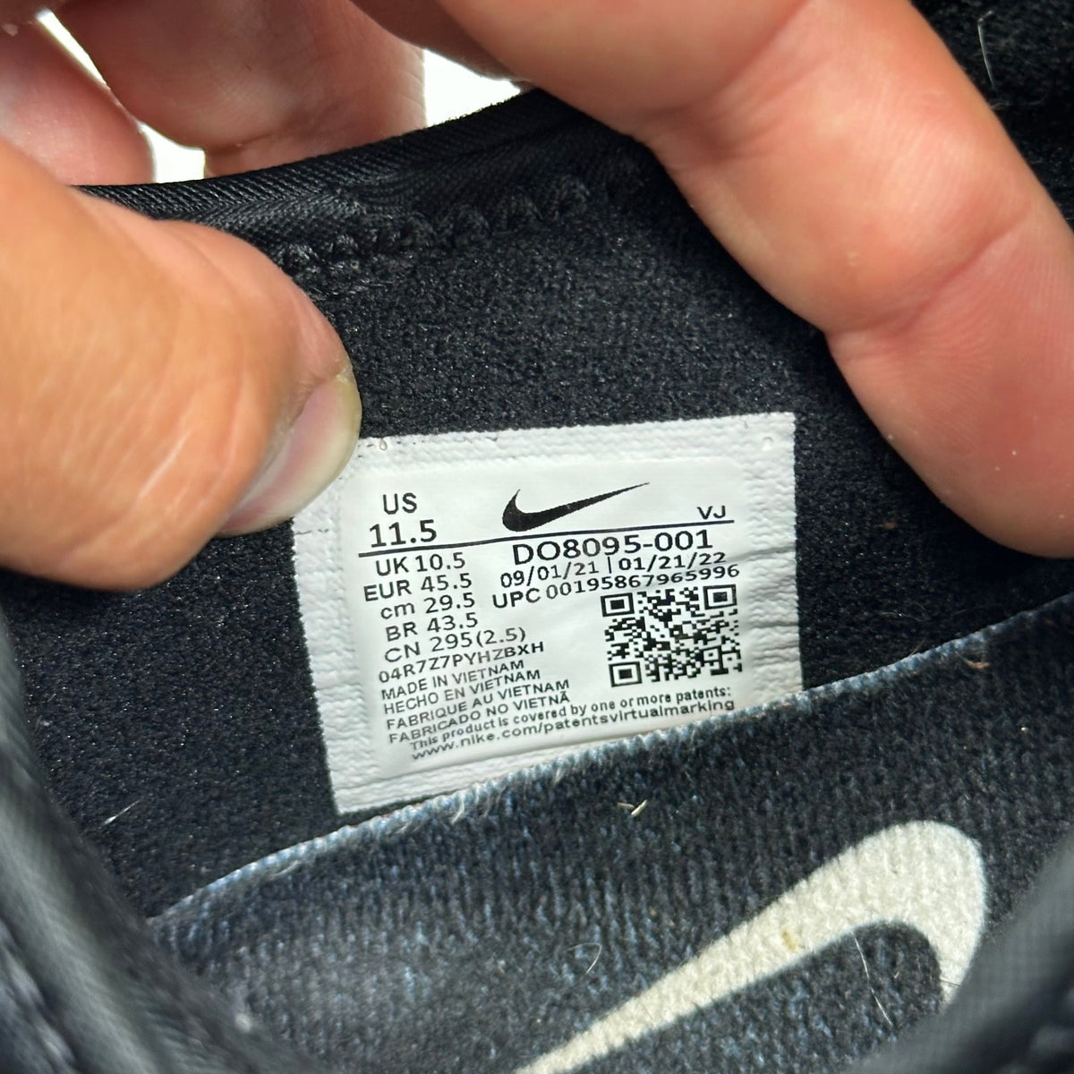 Nike x CDG Air Sunder Black - UK10.5