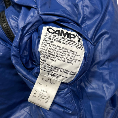 Camp 7 Reversible Puffer Jacket In Brown & Blue ( L )