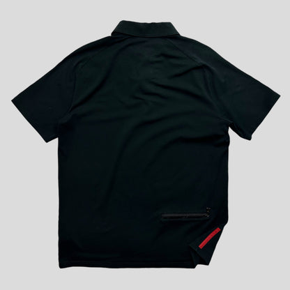 Prada Sport 00’s Stash Pocket Nylon Zip Shirt - M