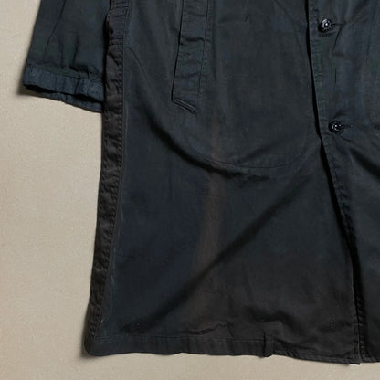 S/S 1985 Charcoal Raso Gommato Marina Rain Coat