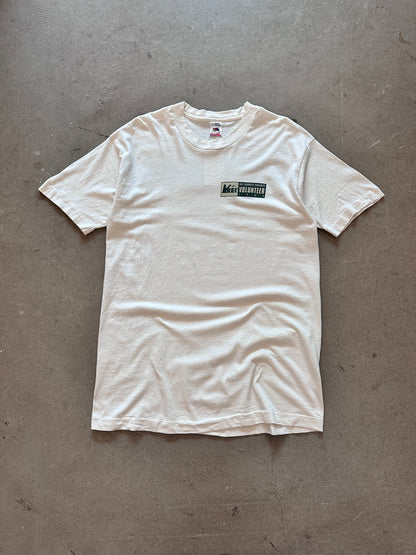 1995 REI Service Project T-Shirt - L | Beige, Red