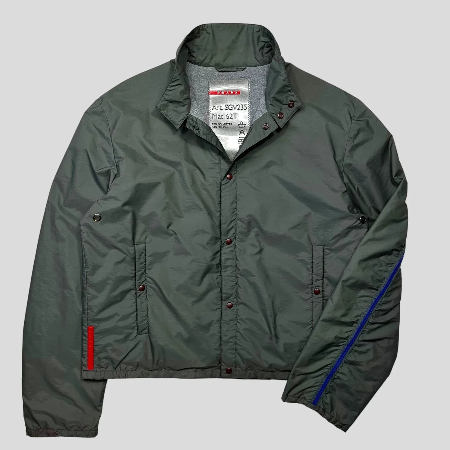 Prada Sport SS00 Gel Seam Nylon Cropped Jacket - IT50 (M)