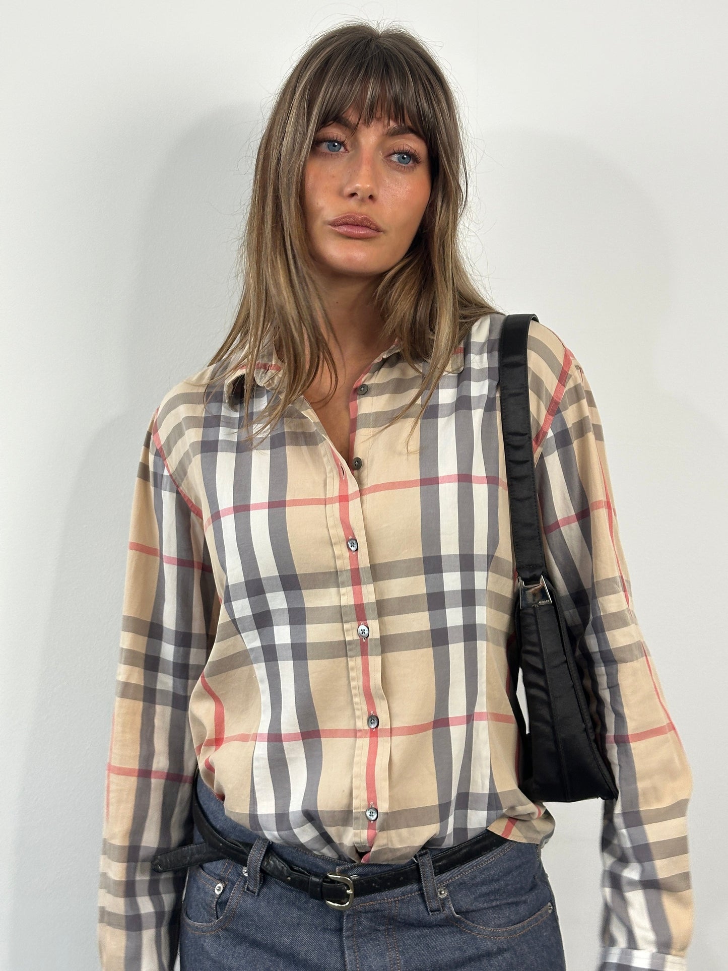 Burberry London 2000s Nova Check Cotton Shirt - M