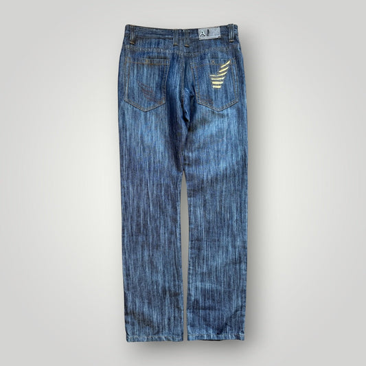 2000's Armani Jeans Embossed Slim Cut Jeans 32x32
