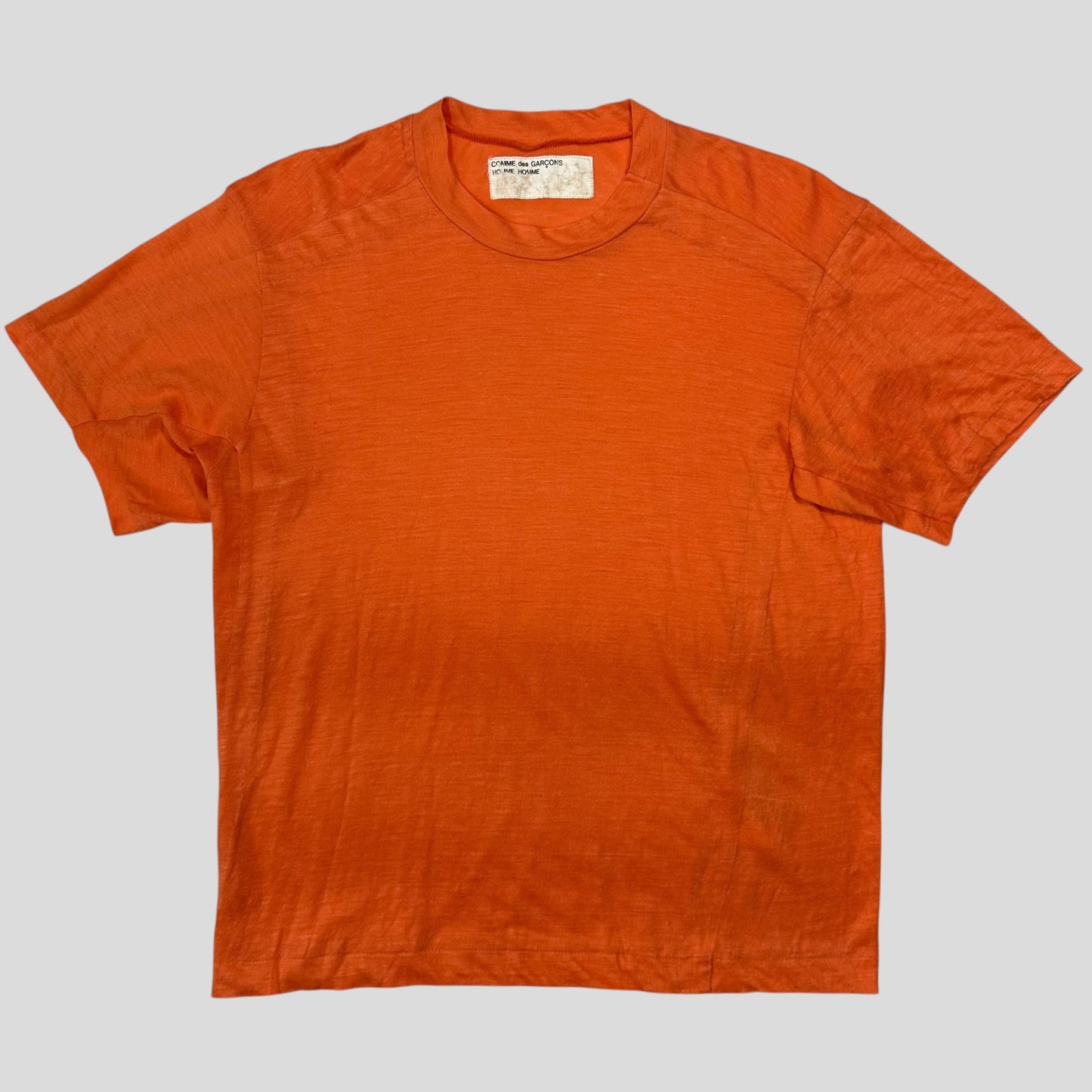 Comme Des Garçons Homme Homme 1998 Linen Sport T-shirt - S | Default Title, Orange