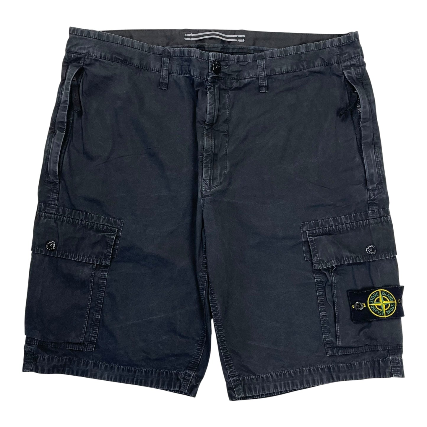 Stone Island Cargo Shorts, W36” | O/S, Navy