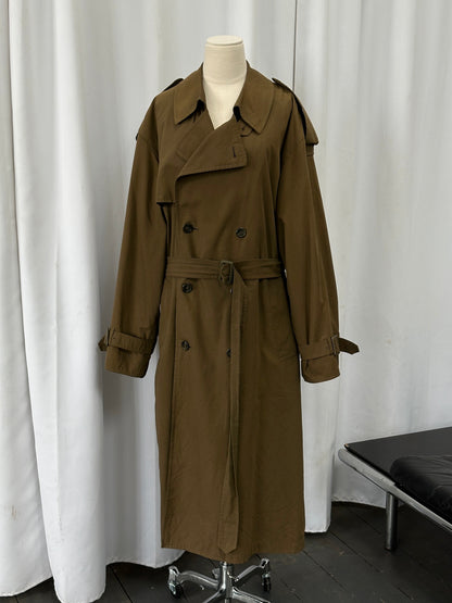 London Fog 1980s High Neck Belted Trench Coat - XXL
