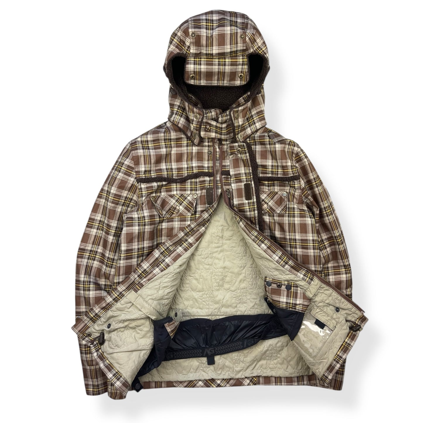 2000's Analog Plaid Trapper Hood Jacket (L) | Default Title, Multicoloured