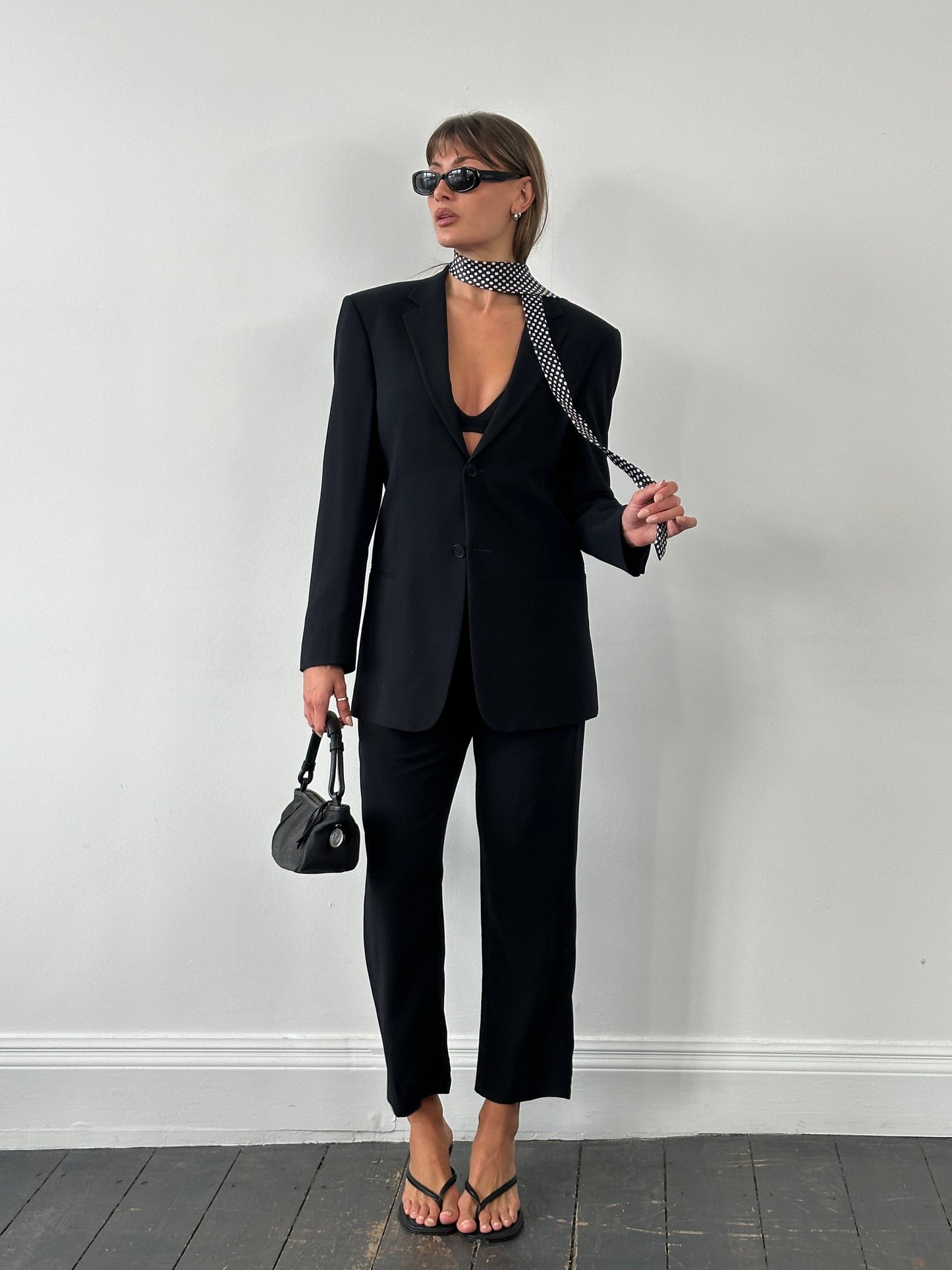 Vintage 1990s Pure Silk Polkadot Tie