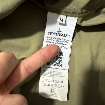 Stone Island Micro Reps Zip Up Hidden Front Pocket Jacket