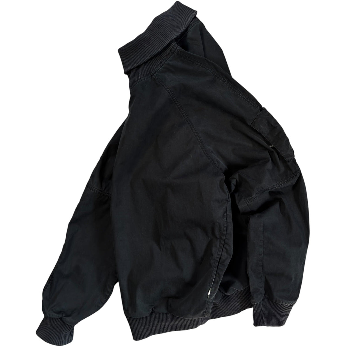 Maharishi 2002 Ribbed Neck Drill Top S | Small, Black