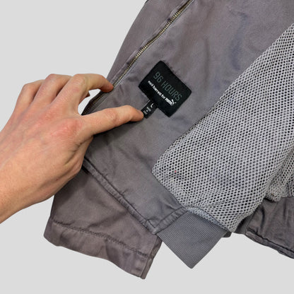 Puma x Neil Barrett 96 Hours Dusty Purple Cotton Moto Jacket - S/M