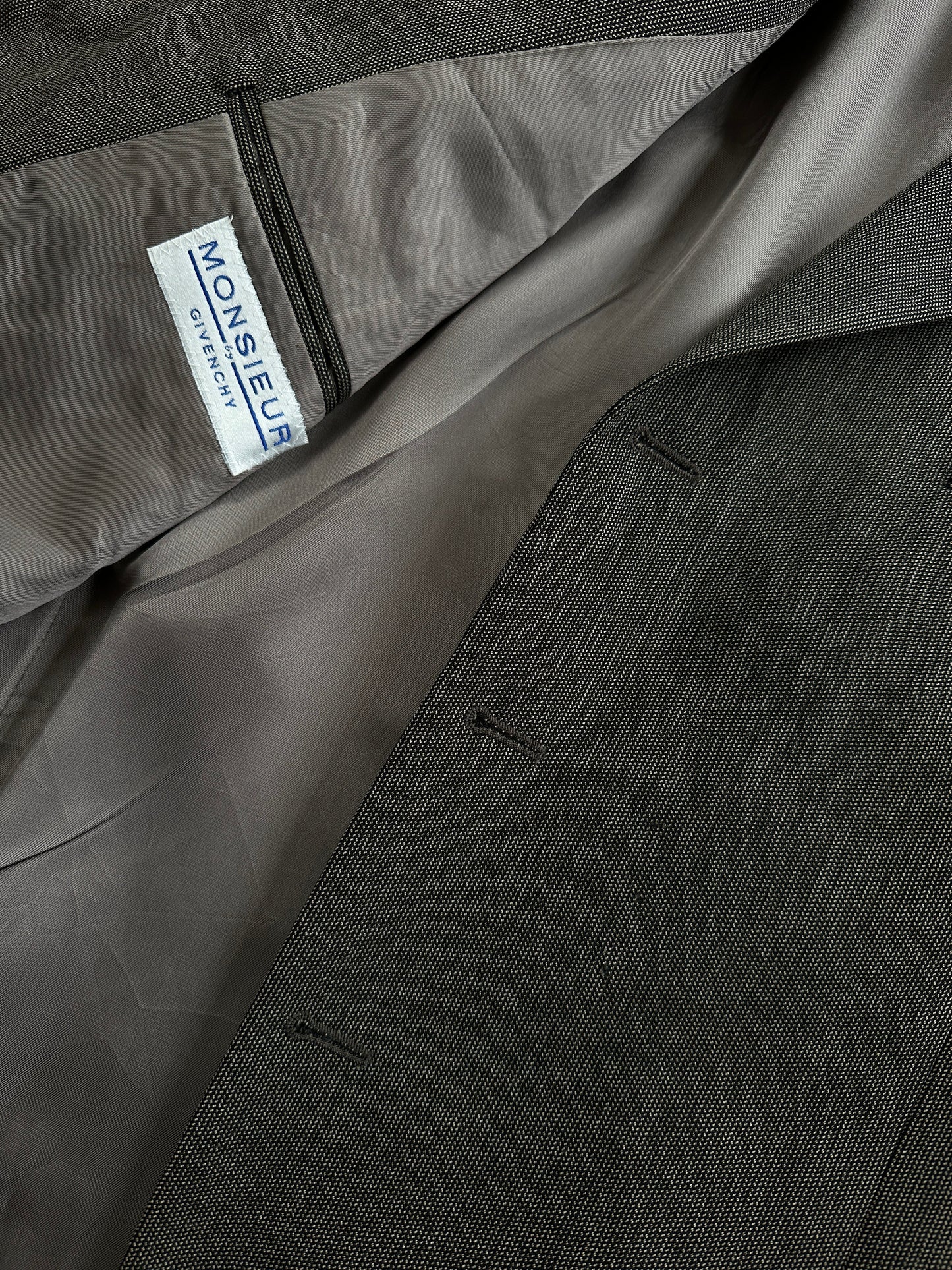 Givenchy Monsieur 90s Pure Wool Single Breasted Blazer - 46R/XXL