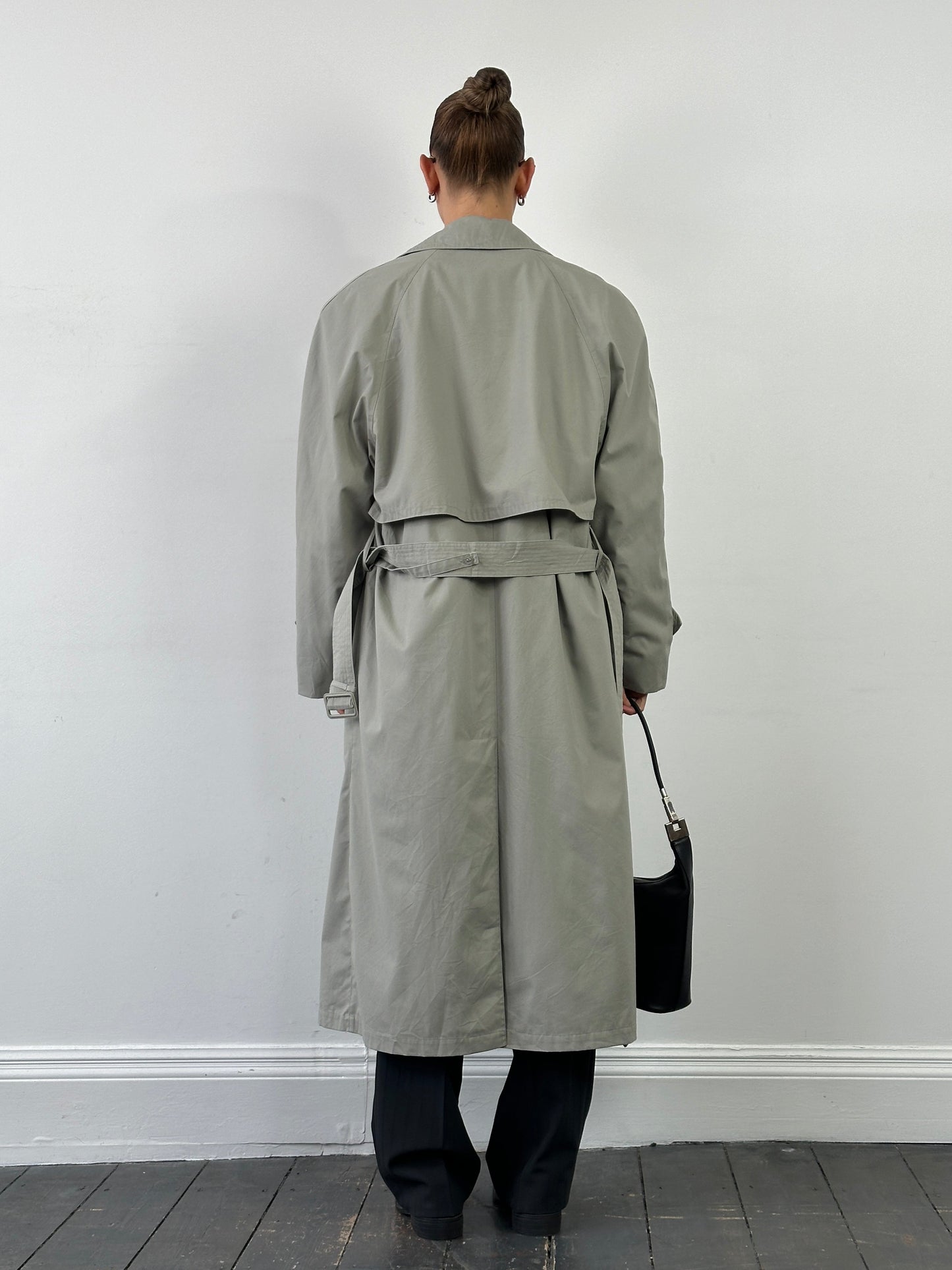 London Fog Double Breasted Belted Trench Coat - XL/XXL