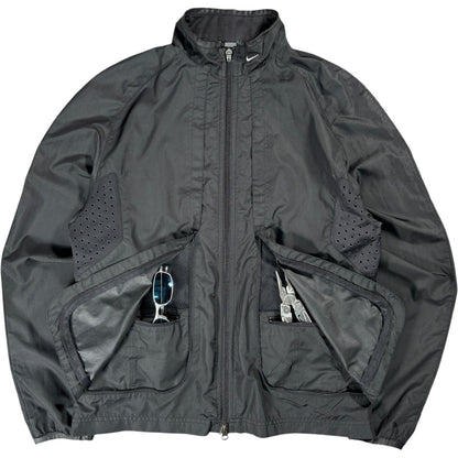 Nike 00’s Laser Cut Ventilated Stash Pocket Jacket M | Medium, Black