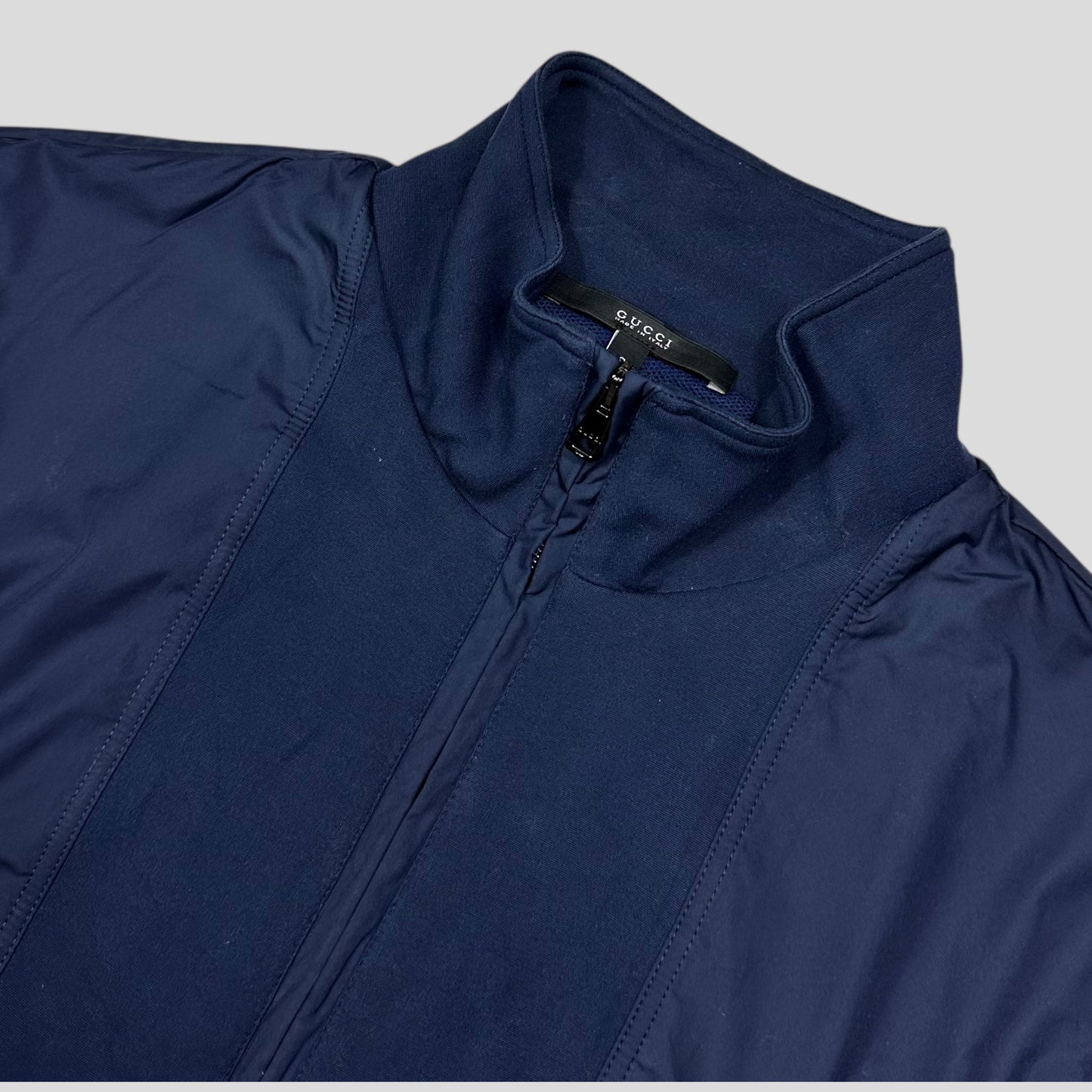 Gucci GG Logo Nylon Panelled Polyester Track Jacket - S/M