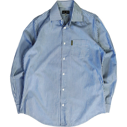Armani Jeans 00’s Striped Longsleeve Shirt L | Large, Blue