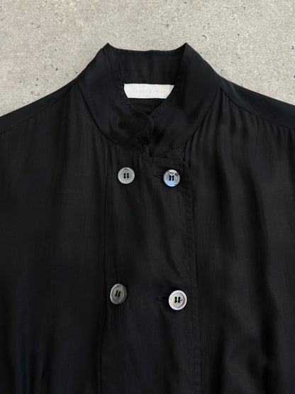 Nicole Farhi 2000s Pure Silk Double Breasted Shirt - S/M