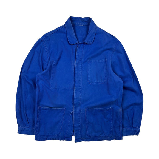 Vintage French Workwear Blue Chore Jacket
