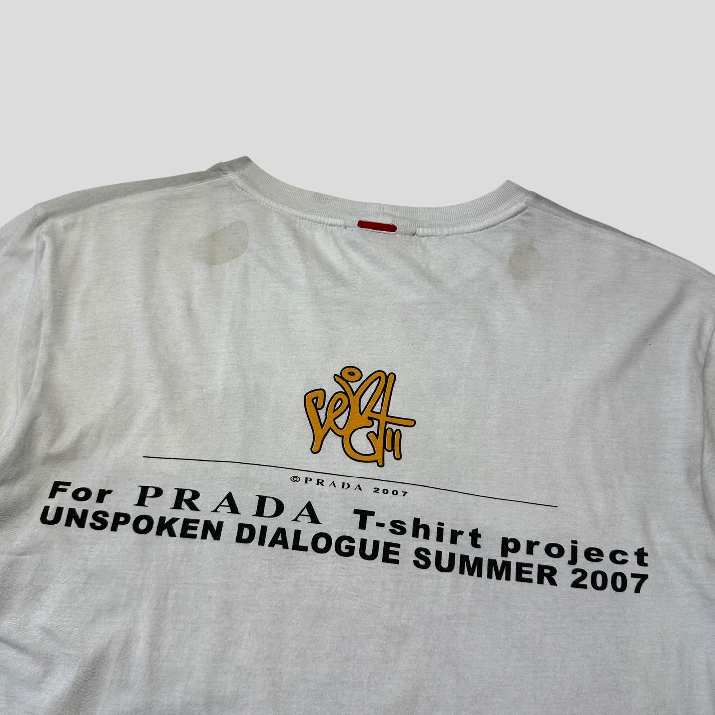 Prada Sport 2007 Unspoken Dialogue Graphic T-shirt - M | Default Title, White