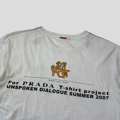Prada Sport 2007 Unspoken Dialogue Graphic T-shirt - M | Default Title, White