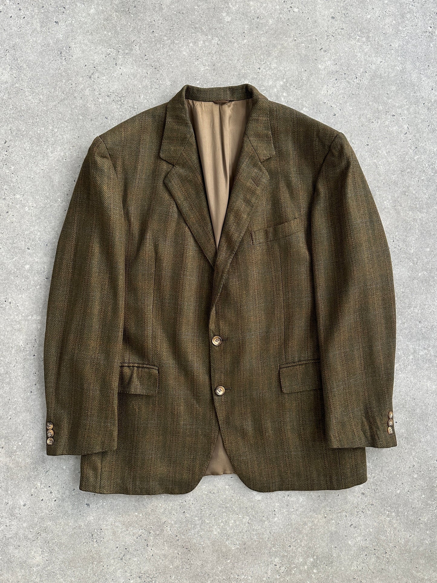 Del Mare 1911 x Loro Piana 2000s Wool Cashmere Check Blazer - 44R/XL