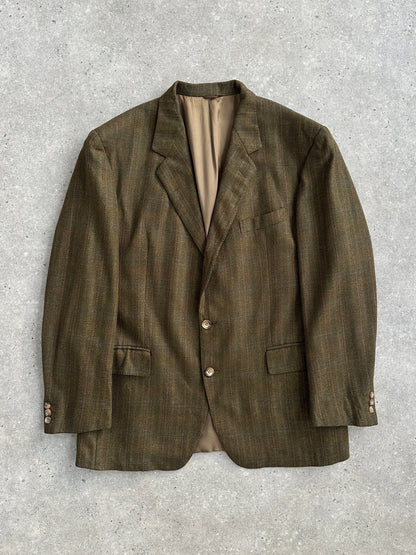 Del Mare 1911 x Loro Piana 2000s Wool Cashmere Check Blazer - 44R/XL