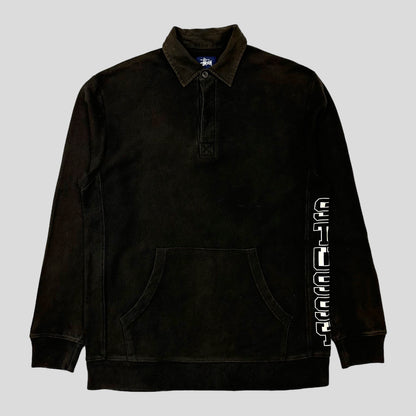 Stussy 90’s Rugby Spellout Jumper - M | Black