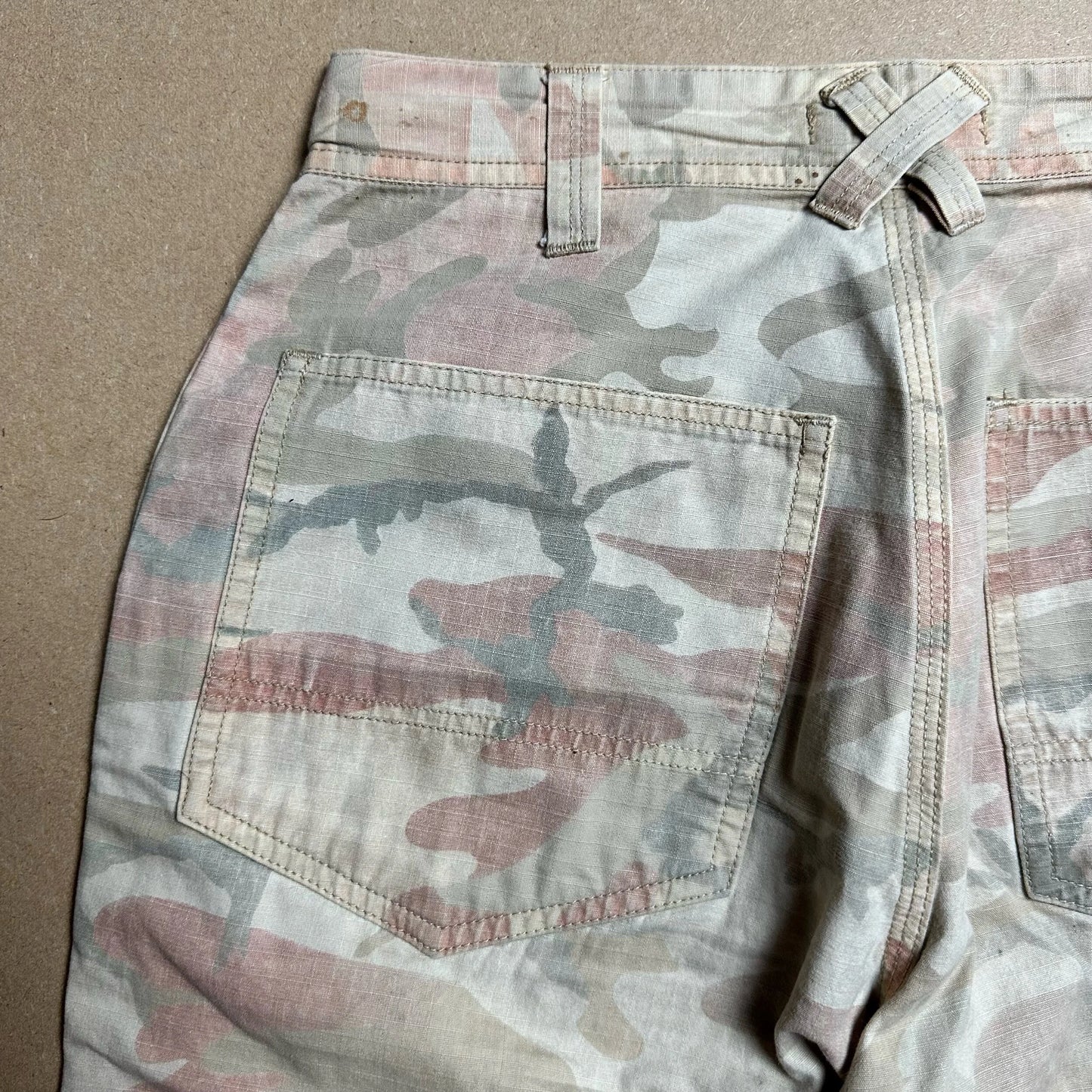 S/S1990 Ripstop Cotton Ice Camo Work Pants
