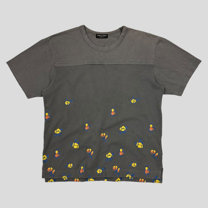 Comme Des Garçons Homme Plus 2001 Geometric Panelled T-shirt - S/M | Default Title, Grey