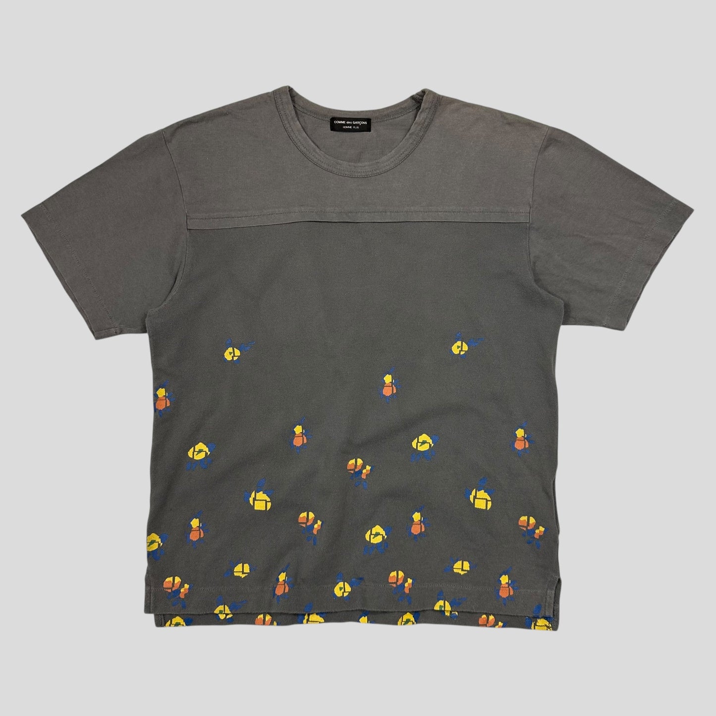 Comme Des Garçons Homme Plus 2001 Geometric Panelled T-shirt - S/M | Default Title, Grey