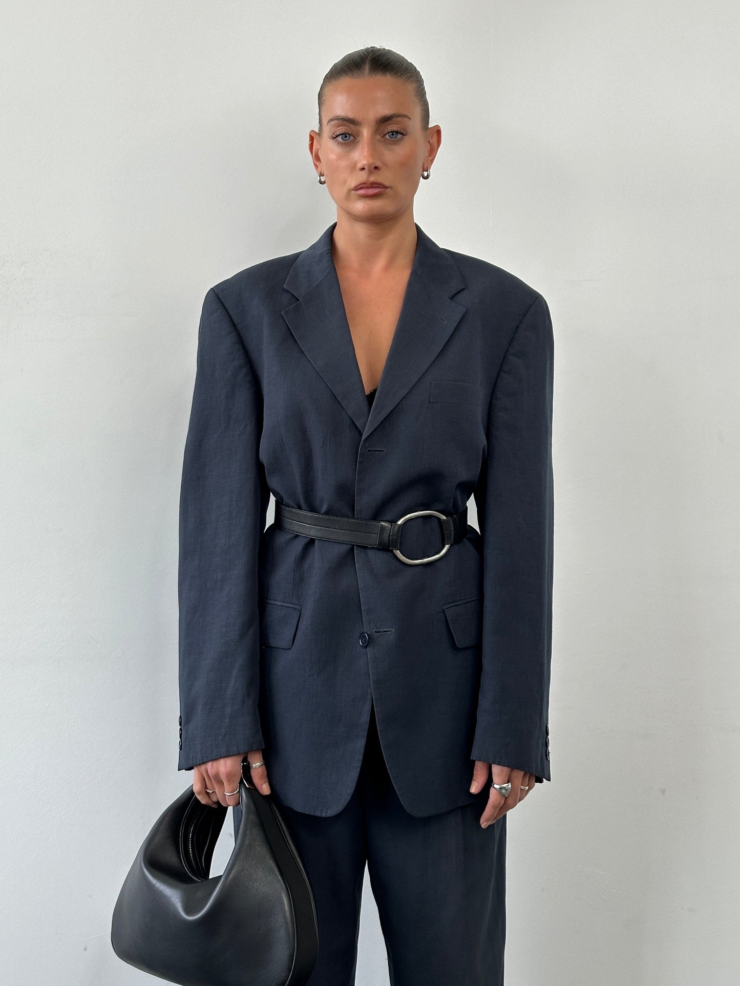 Vintage Linen Lyocel Single Breasted Suit - 40R/W32