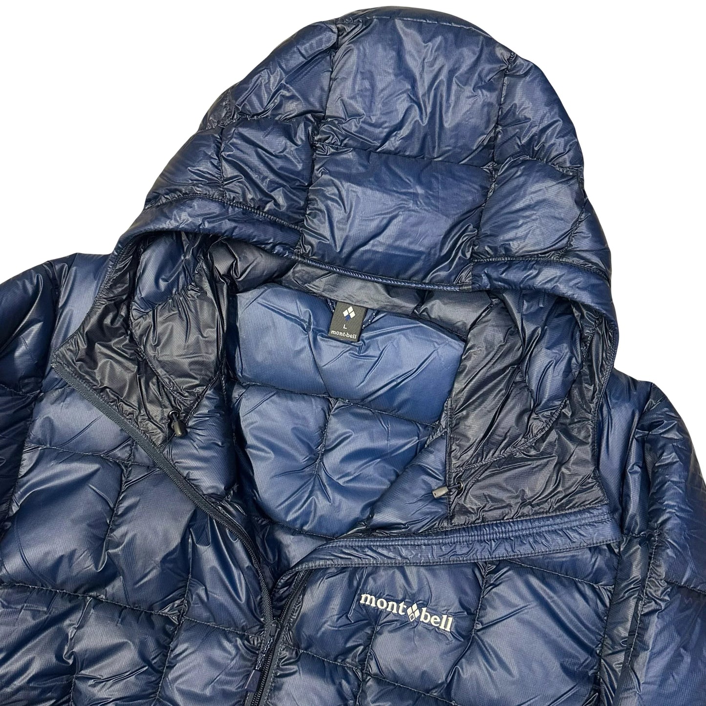 Montbell Plasma 1000 Alpine Down Parka Puffer Jacket In Navy Blue ( L )