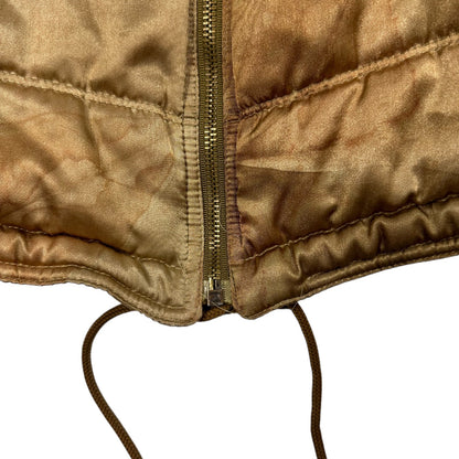 Armani Jeans Bronze Cropped Puffer Jacket