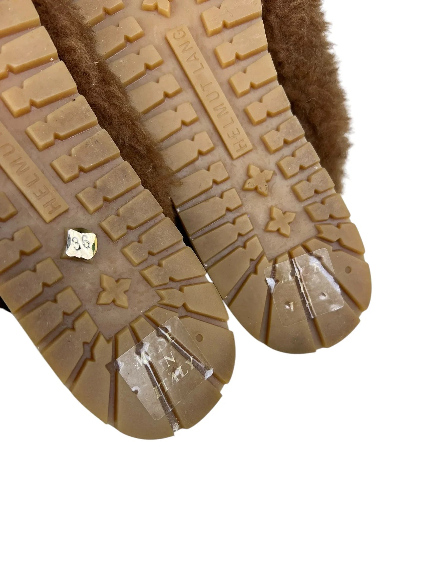 Helmut Lang F/W 2016 shearling mules