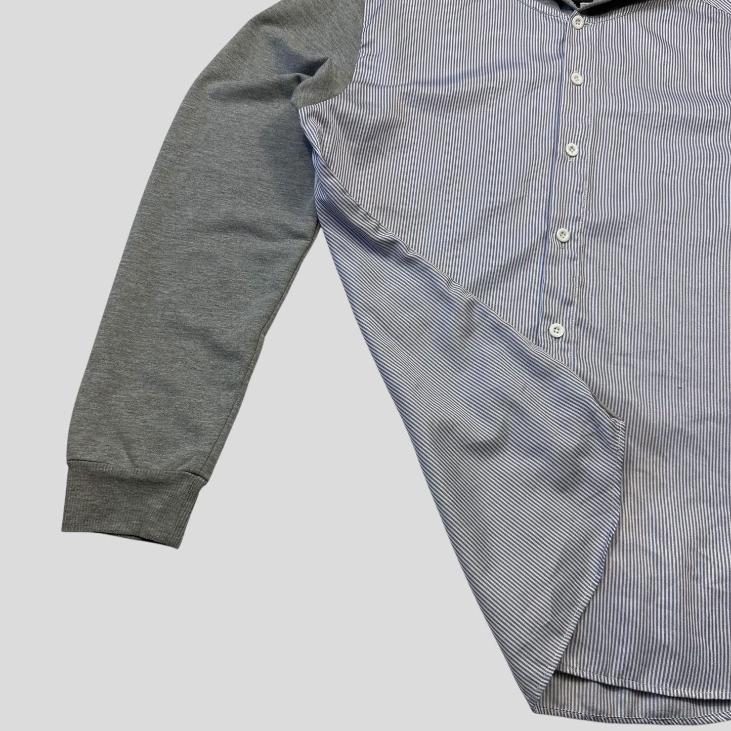 Comme Des Garçone Homme 2009 Striped Shirt Hoodie - M/L