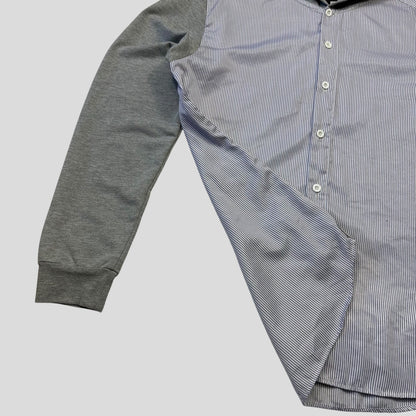 Comme Des Garçone Homme 2009 Striped Shirt Hoodie - M/L