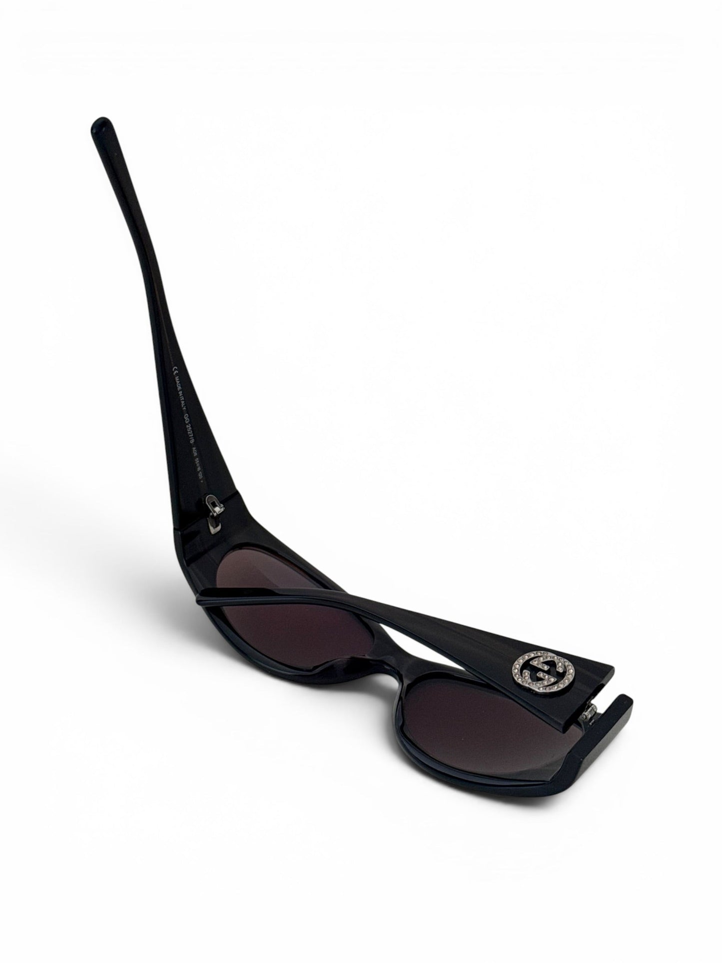 2000s Gucci GG Diamanté Sunglasses | O/S, Brown
