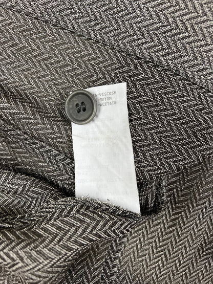 Emporio Armani 1990s herringbone trouser suit