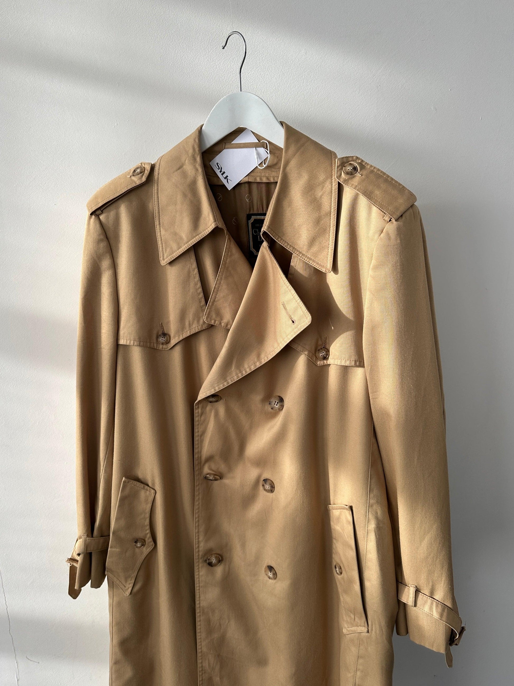 Christian Dior Cotton Double Breasted Trench Coat - L/XL - Known Source