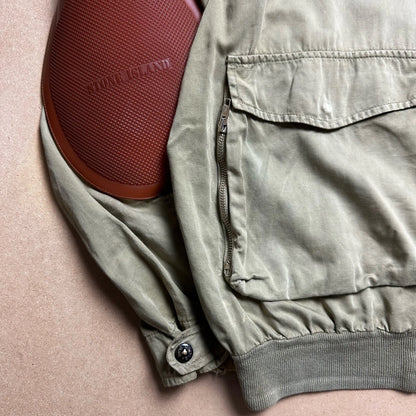 S/S 1988 Sage Green Raso Gommato Vulcanised Rubber Flight Jacket